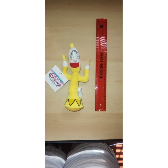 NWT Disney Store Beauty And The Beast Lumiere Mini Bean Bag Plush 8" 1990's - Picture 1 of 3